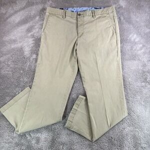 Tommy Bahama Boracay Chino Pants Men 36x30* Khaki Stretch Tencel Flat Front Golf